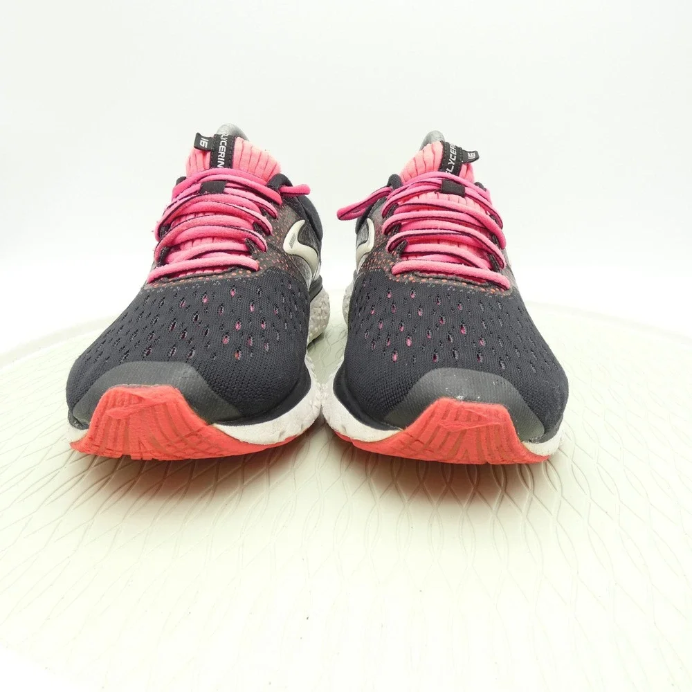 Brooks Glycerin 16 Womens Running Shoes Black Pink White 1202781B040 US 8